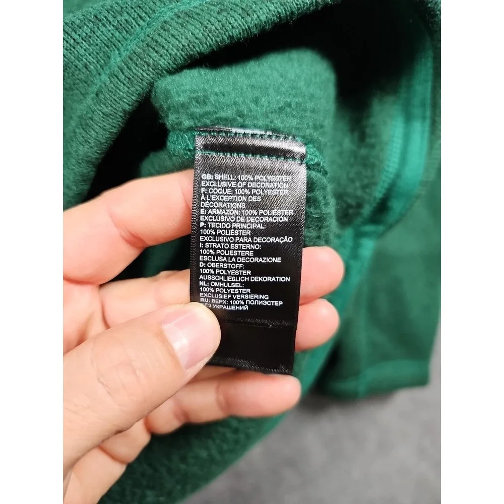 The North Face Chimborazo Fleece Jacket Men Medium Green TNF 1/2-Zip #NF0A3YR8‎